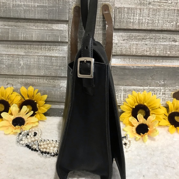 Auth~ COACH ~ Vintage Legacy Messenger Flap Bag # 6147 GUC! Black - Picture 8 of 12